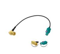 Vecys SMB Femmina ad Angolo Retto a Fakra Z Maschio Cavo di Prolunga 6In/15cm Universum FAKRA Plug to SMB Socket Antenna Adapter RG174 Type Z Cavo