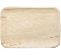 Ved 25 vassoi monouso ecologici e biodegradabili in foglia di areca, grandi14 pollici (35 cm), per vassoi, antipasti, taglieri di salumi.