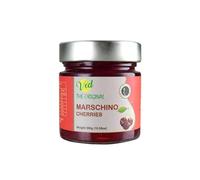 Ved Gourmet Originale Ciliegie Rosse al Maraschino - Ciliegia Italiana per Cocktail Old Fashioned - Cocktail Vegano, Ciliegie Bourbon in Sciroppo Naturale per Topping Cocktail