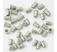 Veda Rivetti filettati Alluminio, confezione da 100, 25xM4, 25xM5, 25xM6, 25xM8