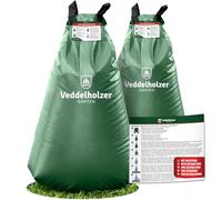 Veddelholzer 2 x 75 litri Borsa per irrigazione per alberi con cerniera combinabile. Protezione contro i furti e etichetta di protezione. Resistente e resistente alle intemperie per alberi piccoli e