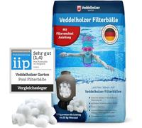 Veddelholzer Le Sfere filtranti per Piscina Prodotte con Il Materiale più Leggero per Un’efficacia Senza paragoni. Sostituiscono 25kg di Sabbia di Quarzo filtrante. Prodotte in Germania
