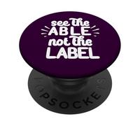 Vedere il capace non l'etichetta Autismo Meme PopSockets PopGrip Adesivo