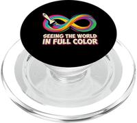 Vedere il mondo nella consapevolezza della neurodiversità a colori PopSockets PopGrip per MagSafe