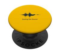 Vedere la frequenza della forma d'onda audio dell'uccello del suono PopSockets PopGrip Adesivo
