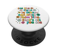 Vedere la luce negli altri Inspirational per le donne messaggio positivo PopSockets PopGrip Adesivo