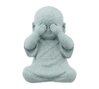 Vedere parlare non sentire ornamenti monaci Buddha malvagio per buona fortuna e