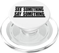 vedere qualcosa dire qualcosa in Nero PopSockets PopGrip per MagSafe