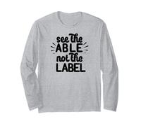 Vedi Il Meme della Camminata sulla consapevolezza dell'Etichetta in Grado Non L'ETICHETTA Maglia a Manica