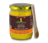 Vedic Ghee Ghee di alta qualità A2 Gir coltivato dalla fattoria Kesariya, Bilona vedica bidirezionale Churned, ghee indiano di mucca ghee puro A2 naturale e sano, non OGM, certificato in laboratorio