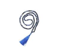 Vediknectar® Collana da donna in cristallo Mala Mala Feng Shui Ameythst pietre Reiki Mala collana di cristallo perline rotonde preghiera Mala tibetano buddista Mala decorazione spirituale portafortuna