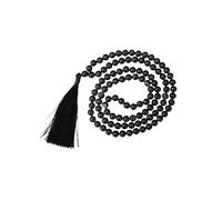 Vediknectar® Collana da donna in cristallo Mala Mala Feng Shui Ameythst pietre Reiki Mala collana di cristallo perline rotonde preghiera Mala tibetano buddista Mala decorazione spirituale portafortuna