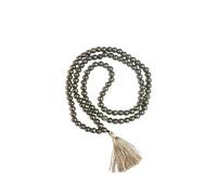 Vediknectar® Cristallo Mala, collana da donna Feng Shui con pietre ametista Reiki-Mala cristallo perline rotonde preghiera mala tibetana buddista mala decorazione spirituale portafortuna, Groß, Pietra