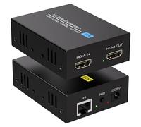 VEDINDUST 120M 393FT HDMI Extender Ethernet su Cavo Di Rete Cat5e 6 7 8 Auf RJ45 Supporta Il Loop out Locale 1080P Per TV DVD Laptop PC