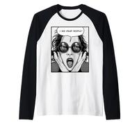 Vedo i Morti Pop Art Emo Goth Girl Maglia con Maniche Raglan