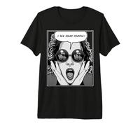 Vedo i Morti Pop Art Emo Goth Girl Maglietta Premium
