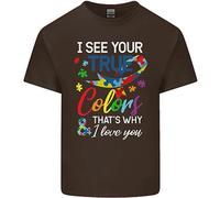 Vedo I Tuoi Veri Colori Maglietta Per Bambini Autistici Ragazzi E Ragazze