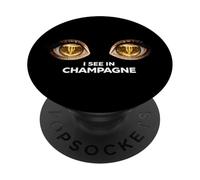 Vedo In Champagne | Gli occhi caleidoscopici Le donne celebrano il drink PopSockets PopGrip Adesivo
