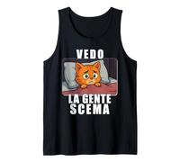 Vedo la Gente scema. Parodia per Chi è circondato da idioti Canotta