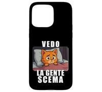 Vedo la gente scema. Parodia per chi è circondato da idioti Custodia per iPhone 15 Pro Max