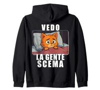 Vedo la Gente scema. Parodia per Chi è circondato da idioti Felpa con Cappuccio