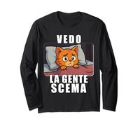 Vedo la Gente scema. Parodia per Chi è circondato da idioti Maglia a Manica