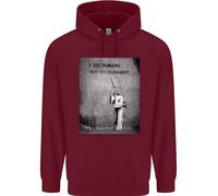 Vedo Umani Ma Nessuna Umanità Banca Arte Felpa