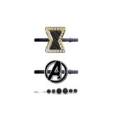 Vedova Nera Capelli Clip Set - Avengers Marvel Film Vedova Nera Logo