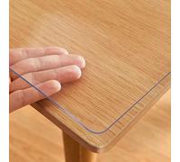 VeeCano 101 x 300 cm in plastica trasparente protezione per tavolo da cucina in vinile da cucina tavolo da caffè copertura per mobili in legno runner protettivo per console ufficio giardino tavolo da