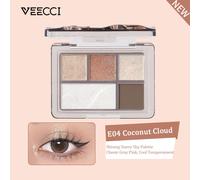 VEECCI - Sweet Dreams Five Colors Eyeshadow Palette - 5.2g - E04 Coconut Cloud