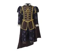 VEECOOCOS Victorian Rococo Costume Elizabethan Tudor Suits Mens Medieval Nobleman Outfit King Cosplay Halloween Purple-L