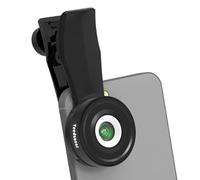 Veedzoens Mini microscopio tascabile 45X con luce LED a 2 livelli per smartphone iPhone e Android, con clip universale per obiettivo del telefono con filettatura da 17 mm, cavo USB-C, compatibile con