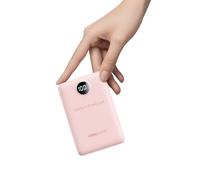 VEEKTOMX Power Bank 10000mAh 22,5W PD3.0 QC 3.0 Powerbank Mini USB C Caricabatteria Portatile Ricarica Rapida con Display a LED Compatibile con iPhone Huawei Xiaomi Tablets ecc. (Rosa)