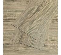 VEELIKE Pavimento in PVC Effetto Legno Marrone Piastrelle Adesive Cucina Pavimenti PVC Adesivi per Piastrelle Bagno pvc Adesivo Pavimento Garage Piastrelle Adesive Camera da Letto 90cm×15cm 36 Pezzi