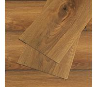 VEELIKE Pavimento in PVC Effetto Legno Marrone Vintage Piastrelle Adesive Pavimento Bagno Pavimento PVC Adesivo Effetto Legno Piastrelle Adesive Cucina Rivestimento Pavimento 90cm x 15cm 4 Pezzi