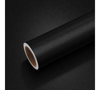 VEELIKE Pellicola Adesiva Nera Opaca 40 cm x 900 cm Carta da Parati Nero Vintage Rotolo Adesivo per Mobili Carta Adesiva Impermeabile Pellicola Autoadesiva per Cucina Soggiorno Camera da Letto Bagno