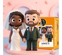 VEELU Action Figure Personalizzato, Personaggio Dei Cartoni Animati 3D Personalizzato Dalla Tua Foto, Bobble Heads, Decorazioni Casa Regali Personalizzati Anniversario Compleanno Natale per Lui Lei