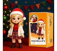 VEELU Action Figure Personalizzato, Personaggio Dei Cartoni Animati 3D Personalizzato Dalla Tua Foto, Bobble Heads, Decorazioni Casa Regali Personalizzati Anniversario Compleanno Natale per Lui Lei