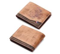 VEELU Regali per papà: portafogli personalizzati con foto per uomo, portafoglio personalizzato con incisione Miglior papà di sempre e iniziale, per la festa del papà da parte di figlia/figlio/moglie