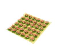 Veemoon 1 Foglio Modello di decorazione di piante finte del giardino delle fate tappeto erboso sintetico prato artificiale del campo di plastica fiore artificiale rosa