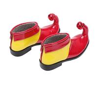 Veemoon 1 Paio Scarpe Clown Colorate PU per Costumi Halloween Accessori per Party e Cosplay Scarpe e Morbide per Spettacoli Teatrali
