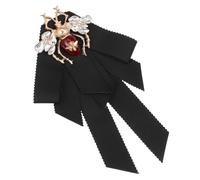 Veemoon 1 Pc vintage a forma di ape annata perni hijab magnetici spilla in tessuto cravatta spillo taileur femminucce da donna accessori abbigliamento donna stoffa Black