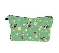 Veemoon 1 Pezzo Borsa Viaggio per Cosmetici con Stampa Fiori Pochette per Toilette e per Donne Accessorio per Viaggi e Routine Personale