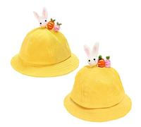Veemoon 1 Pezzo Cappello Sole per Design Cartone Animato Cappello Uv per Vacanze Coniglio