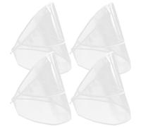 Veemoon 1 Set Cappello Antipioggia con Visiera in Pe Trasparente 4 Pezzi