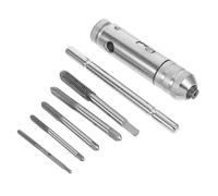Veemoon 1 Set Chiavi T Handle Regolabili con Cricchetto per Maschi Strumento Multifunzione per Filettatura con Design per Maggiore Leverage e Comfort Compatibile con Maschi