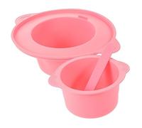 Veemoon 1 set Ciotola Silicone per Sciogliere Cera con Bastoncino per Accessorio per Scaldacera per Domestico e Riutilizzabile