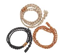 Veemoon 1 Set Collana di Vecchia Moda Macramé Gabbia Vuoto Gabbie Corda della Collana Porta Ciondolo Collana Corde della Collana Catena di Collana Corda Intrecciata 3 Pezzi