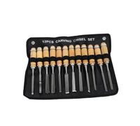 Veemoon 1 Set di Bulini per Lavorazione del Legno per Adulti Punzone Intaglio del Legno Piccolo Strumento Intaglio A Mano Gancio Nero Scultoreo in Legno
