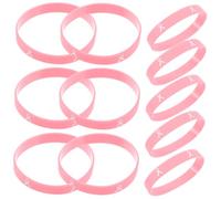 Veemoon 1 Set Di Consapevolezza Del Nastro Braccialetto Messaggio in Silicone Braccialetti Del Coraggio Braccialetti Personalizzati Gel Di Silice Rosa 20 Pezzi